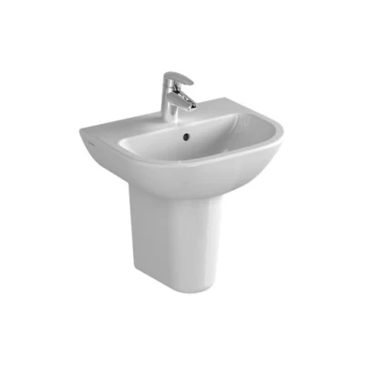 Image of Vitra S20 1 Tap Hole Standard Washbasin 600mm White 5503L003 0999