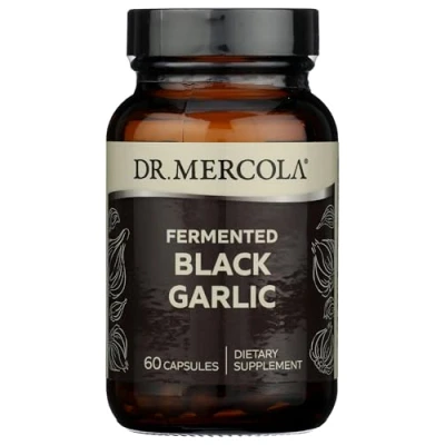 Image of Dr Mercola Fermented Black Garlic 60 Capsules