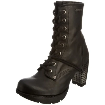 Image of New Rock Women&#039;s M.TR001 S1 Platform Boot Itali Black 7.5 UK