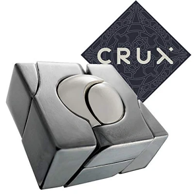 Image of Hanayama Cast Marble Puzzle Level 5 of 6 Difficult Includes Crux Sticker
