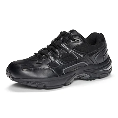 Image of Vionic Women&#039;s 23Walk Oxford, Black Leather, 6.5 UK