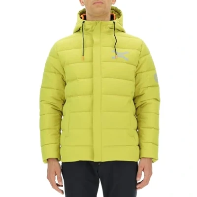 Image of JEEP O102968 I016 XP MAN HOODED TECH PUFFER JACKET W/Zipped Pockets JX23A Cress Green M