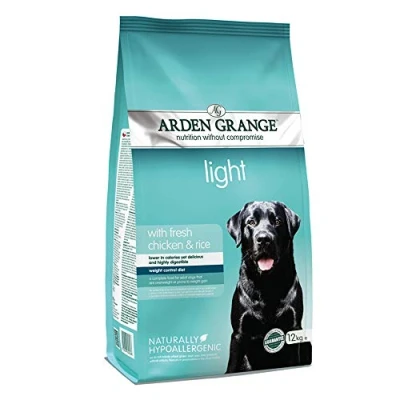 Image of Arden Grange Adult Dry Dog Food Light with Fresh Chicken and Rice, 12 kg