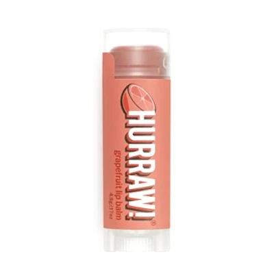 Image of Hurraw! Grapefruit Lip Balm: Organic, Certified Vegan, Cruelty and Gluten Free. Non GMO, 100% Natural Ingredients. Bee, Shea, Soy Palm Made in USA