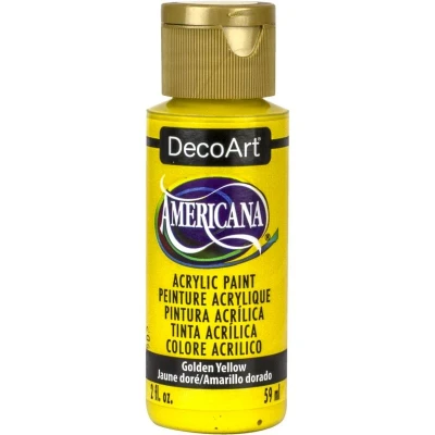 Image of DecoArt Acrylic Paint for Arts and Crafts, Golden Yellow, One Size