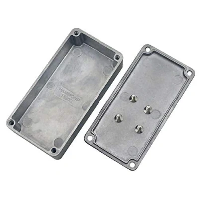Image of ExcInter 1590G(100x50x26mm) Silver Aluminium Enclosure Electronic Diecast Stomp Project Box Waterproof for External Power/Outdoor