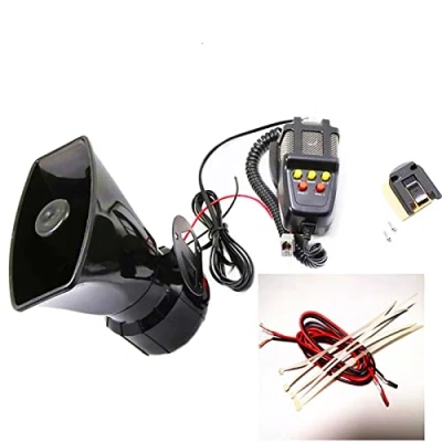 Image of YIYDA Car Horn Megaphone Alarm with Mic PA System Emergency Sound Amplifier 130DB Loud Speaker Fire Ambulance Blaring Police Siren Electric for any 12V Truck Boat SUV ect
