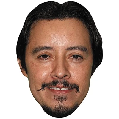 Image of Efren Ramirez (Moustache) Celebrity Mask, Flat Card Face, Fancy Dress Mask