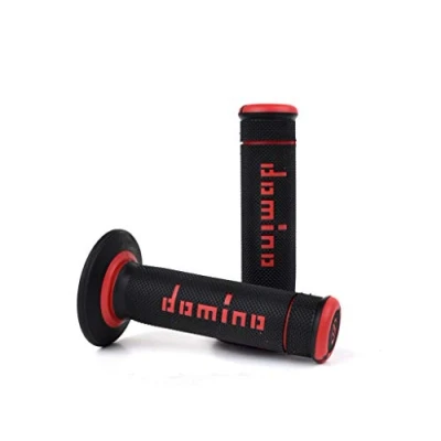 Image of DOMINO Handlebar Grip, Rubber, 22 mm Diameter, L.118 mm, Closed, Black, A19041C4240, for Car