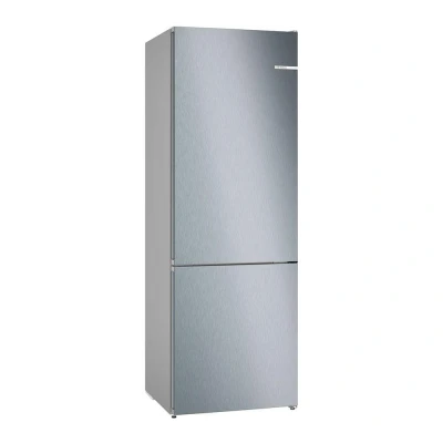 Image of Bosch KGN492LDFG Series 4, Free standing fridge freezer with at bottom 203 x 70 cm Stainless steel look