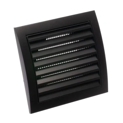 Image of EUROPLAST Ø 100mm / 4 inch Air Vent Cover Ventilation Grille with Flyscreen ABS Plastic Anthracite