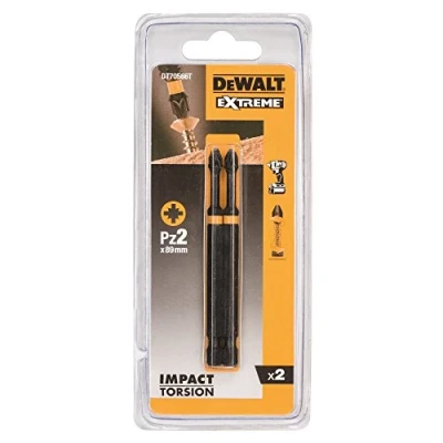 Image of DeWalt DT70566T QZ IR Torsion bit, Yellow, 85 mm, 2 pieces