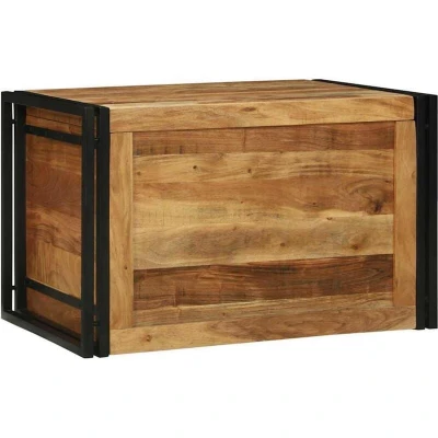 Image of vidaXL Storage Box 80 x 50 cm Solid Acacia Wood