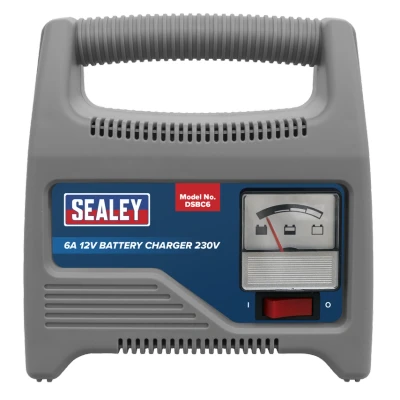 Image of Sealey Battery Charger 12V 6A 230V