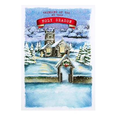 Image of Hallmark Thinking of You Christmas Card &#039;Holy Season&#039; Medium