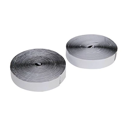 Image of Fixman Hook &amp; Loop Tape Black Self Adhesive 2pce 20mm x 5m
