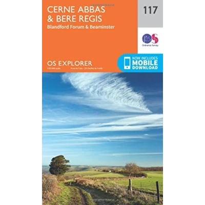 Image of Explorer 117 Cerne Abbas &amp; Bere Regis Map With Digital Version