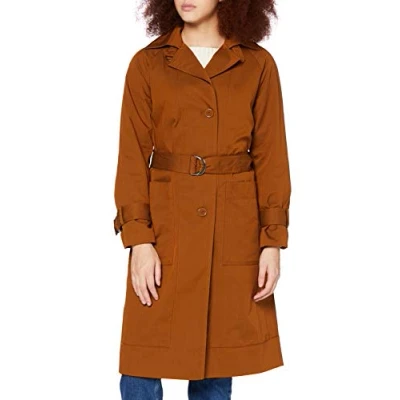 Image of United Colors of Benetton (Z6ERJ) Women&#039;s Spolverino Rain Jacket, Monk&#039;s Robe 30d, 46