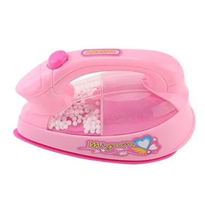 Image of Fdit Mini Electric Iron Toy Plastic Pink Kids Children Baby Girl Pretend Play Home Appliances for