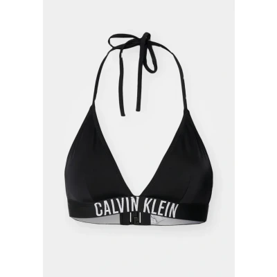 Image of Calvin Klein Women’s Triangle Bikini Top with Removable Padding, Black (Pvh Black), S