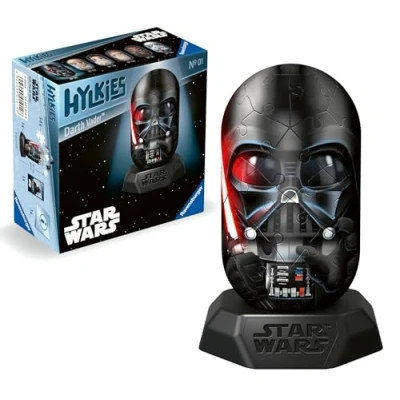 Image of Ravensburger Star Wars Hylkies Figures Darth Vader Gifts for Kids and Adults Age 6 Years Up Collectable Toys 3D Jigsaw Puzzles, Black