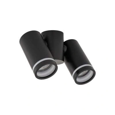 Image of Jet Set Twin Ceiling Spotlight Black 2xGU10
