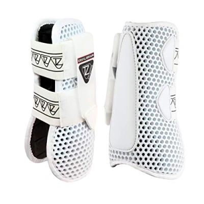Image of equilibrium Tri Zone Open Fronted Tendon Boots White, Size L
