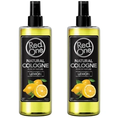 Image of Redone Aftershave Natural Barber Spray Cologne Lemon 2x 400ml Long lasting fragrance Scent Edp 2 PCS