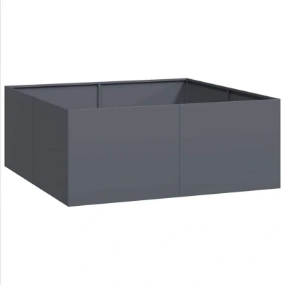 Image of vidaXL Planter Anthracite 100x100x40 cm Steel