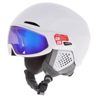 Image of Alpina Alto Q Lite Ski Helmet With Visor