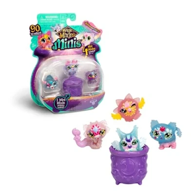 Image of Magic Mixies 4 Mini Figures, Pack of 90 Mixlings, Divided into 5 Collector&#039;s Teams with Skills, from 3 Years +, Common Rare and Extremely Famosa