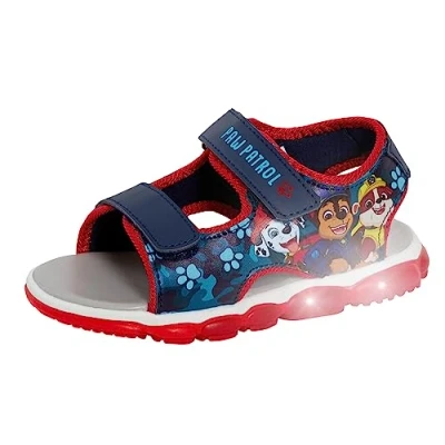 Image of Paw Patrol Light Up Sports Sandals Blue/Red EU 29 / UK 11 Child