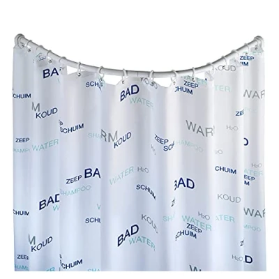 Image of Wenko 19219100 Curved Shower Rod White variabel, Metal Aluminium,
