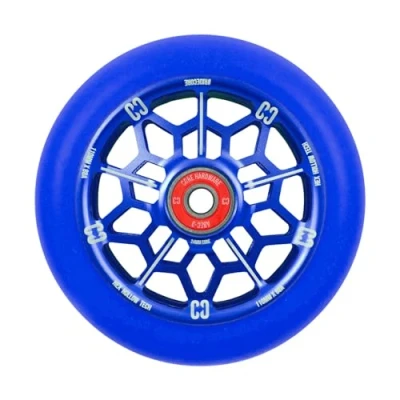 Image of CORE Hex Stunt Scooter Wheel 110mm ABEC 9 Bearings (Replacement Pro Wheels) Navy Blue