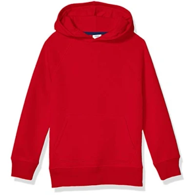 Image of Amazon Essentials Boys&#039; Fleece Sweater Hoodie Sweatshirts, Red, 9 Years