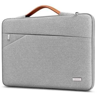 Image of TECOOL 13 Inch Laptop Case Sleeve for 13.6 MacBook Air M2 M3 2022 2024, M1 2018 2021, Pro 2016 2022, Surface 9/8/7/6/5/X Protective Case, Grey