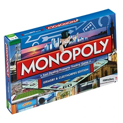 Image of Winning Moves Grimsby Monopoly Board Game Advance to Fishing Heritage Centre, Institute or Minster and trade your way success, makes a great gift for ages 8 plus