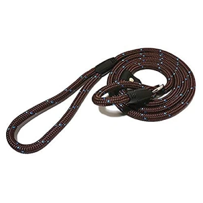 Image of Rosewood Rope Twist Lead, 64 inch, Brown/ Teal