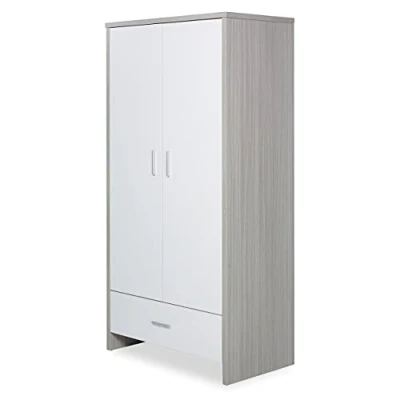 Image of Ickle Bubba Pembrey Wardrobe Ash Grey and White