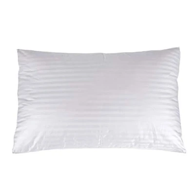Image of HOMESCAPES Air Flow Hypoallergenic Super Microfibre Pillow Extra Fill for Side Sleepers 100% Cotton Casing, 48 x 74 cm (19″ 29″) UK Standard Size