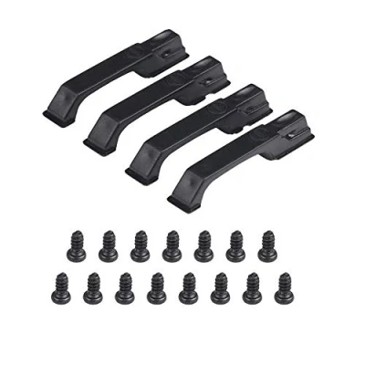 Image of 4Pcs RC Car Door Handles, Plastic Simulation Handles with Screws for D90 Axial SCX10 1/10 Crawler Car(Black)