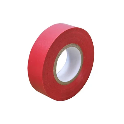 Image of Faithfull FAITAPEPVCR Red PVC Electrical Tape 19 mm x 20 m