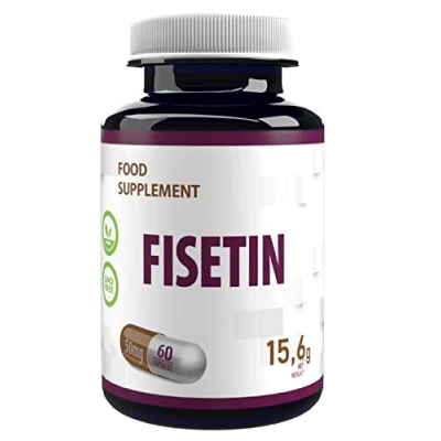 Image of Fisetin 50mg 60 Vegan Capsules, 3rd Party Lab Tested, High Strength Supplement, Gluten or GMO Free