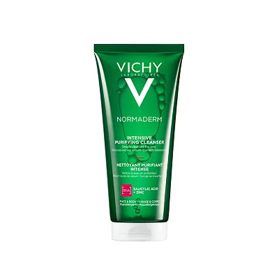 Image of Vichy, Normaderm, Intensive Purifying Cleanser, For Blemish Prone Skin, With Salicylic Acid and Zinc, 200ml