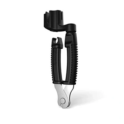 Image of D&#039;Addario Pro Winder Guitar String Winder, Cutter, Bridge Pin Puller Ultimate Ergonomic All in One Tool for Restringing Black