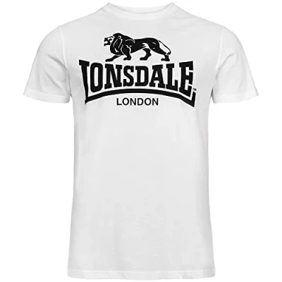 Image of Lonsdale Men&#039;s Logo T Shirt White, X Large