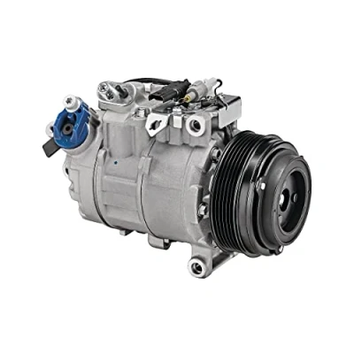 Image of 64526987862, 6987862 AC compressor VALEO 813415 6SEU14 12V PAG 46 R134a with oil NEW ORIGINAL PART BMW: 3 Saloon, 1 Hatchback, 5 Saloon