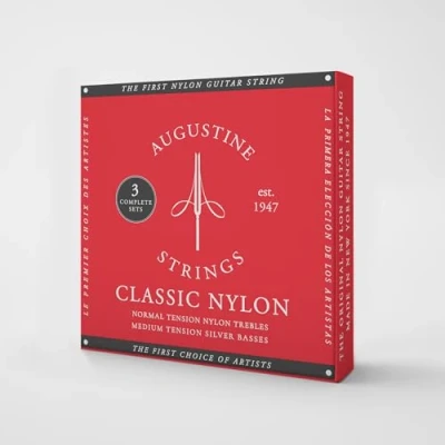 Image of Classic Red Medium Tension Classical Guitar Strings 3 Pack