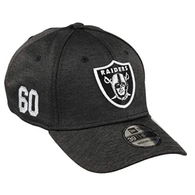 Image of New Era Oakland Raiders 39thirty Stretch Cap NFL Established Number Black M L