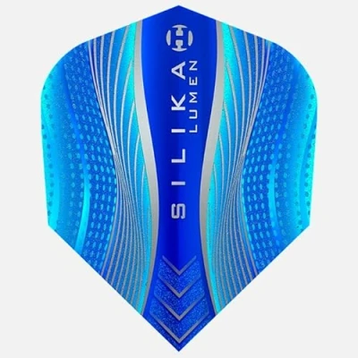 Image of Harrows Lumen No6 Dart Flights 5 x sets Darts (15 Total) I 100 Micron Premium Extra Strong Made in UK Professional Accessories Blue
